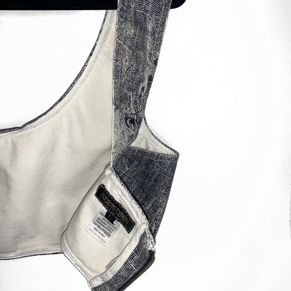 Super Rare Roberto Cavalli Art Collection Crop Top - Picture 6 of 6